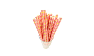 Biodegradable Paper Straws (10mm, Imported, Pack of 50 pieces)