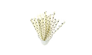 Biodegradable Paper Straws (10mm, Imported, Pack of 50 pieces)