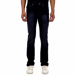 Pitchers Men's Dark Grey  knitted Cotton Lycra(Stretchable)PJ021denim Jeans Pant