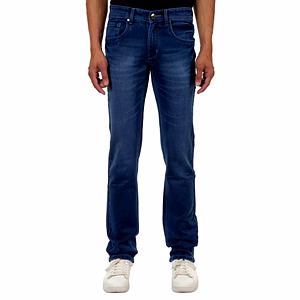 Pitchers Men's Blue Coloure with Whisher knitted Cotton Lycra(Stretchable)PJ221denim Jeans Pant