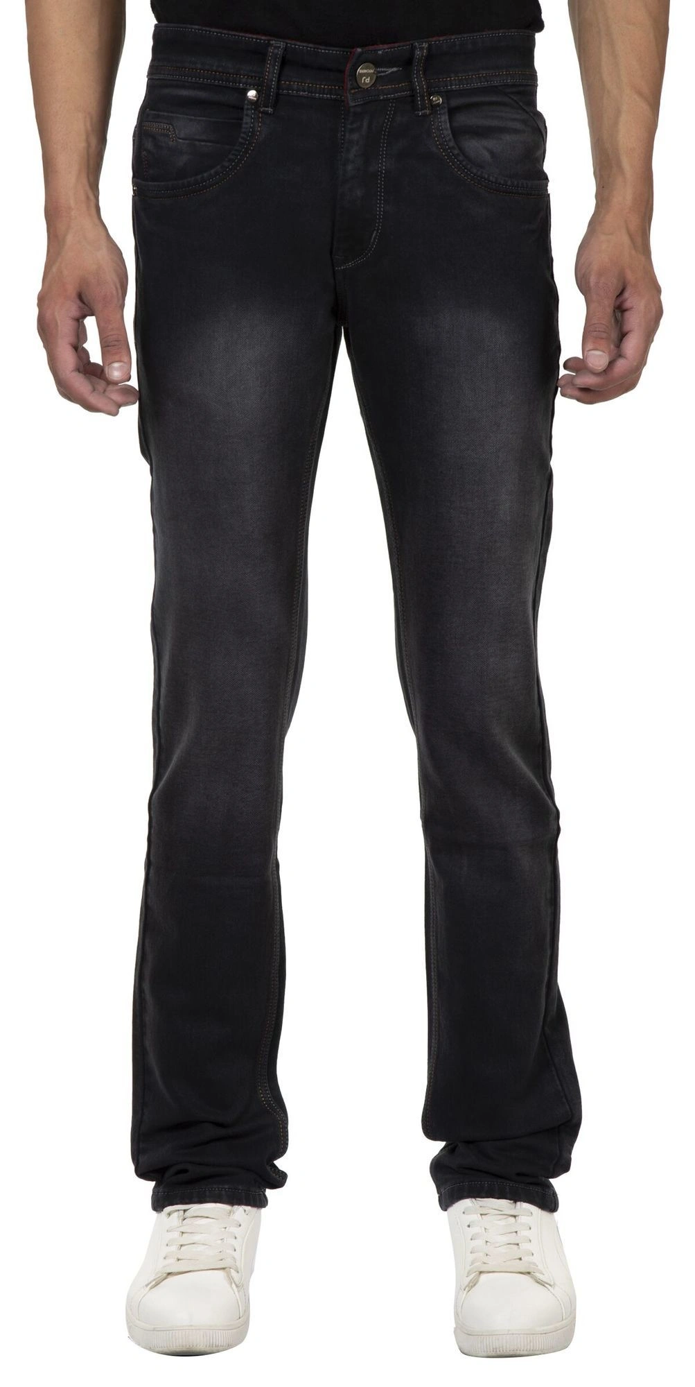 Pitchers Men's Carbon Blue with Normal Wash Five Pocket Cotton Lycra(Stretchable)PJ232 denim Jeans P-PJ23228