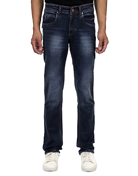 Pitchers Men's Dark Grey  FIVE Pocket Cotton Lycra(Stretchable)PJ034 denim Jeans Pant
