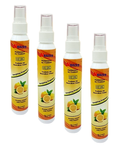 Nanson Multipurpose Air Freshener,60 ml(Lemon)-Pack of 4-26116-4