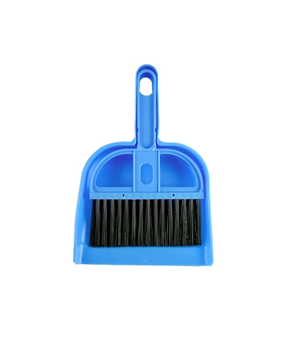Mini Dust Pan with brush-25681-blue