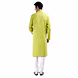 PIN TUCKS KURTA , HAND EMBROIDERY OF THREAD WITH WHITE CHURIDAAR-Large-1-sm