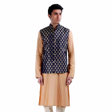 BROCADE SILK JAWAHAR JACKET-SP 19 UTSAV MEN 05-S