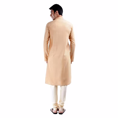 THREAD WORK KURTA WITH WHITE CHURIDAAR-Medium-1