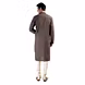 PIN TUCKS KURTA WITH THREAD WORK ON FRONT AND SLEEVES WITH WHITE CHURIDAAR-Small-1-sm