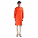 PIN TUCKS KURTA WITH THREAD WORK , WHITE CHURIDDAR-SP 19 UTSAV MEN 16-L-sm