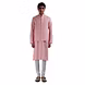 PIN TUCKS KURTA AND BROCADE SILK JAWAHAR JACKET WITH WHITE CHURIDAAR-SP 20 UTSAV MEN 20-M-sm