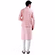PIN TUCKS KURTA AND BROCADE SILK JAWAHAR JACKET WITH WHITE CHURIDAAR-Medium-1-sm