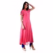 ANKLE LENGTH SIDE DRAPE KURTI  CORAL-SP 19 UTSAV 01 CORAL-M-sm