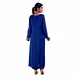 CALF LENGTH KURTA WITH HALF SLEEVE JACKET AND STRAIGHT PANT BLUE-Small-1-sm