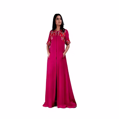 FLOOR LENGTH FRONT OPEN PANNELED KURTI  PURPLE-SP19UTSAV10PURPLE-L