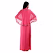 ANKLE LENGTH STRAIGHT KURTI WITH CAPE ON TOP AND STRAIGHT PANT  CORAL-Large-1-sm