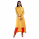 SHIRT STYLE FRONT OPEN KURTI WITH CHINEES COLOR AND DHOTI PANT  YELLOW-SP19UTSAV13YELLOW-L-sm