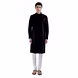 PIN TUCKS KURTA WITH WHITE CHURIDAAR AND BLACK COLOR-SP24UTSAMEN24-S-sm