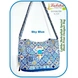 Labiba Sky Blue Sherullah Special Block Print Designer Bag-LSBPDB-02-sm