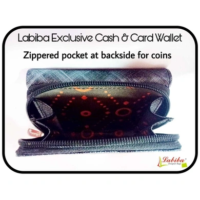 Labiba Glittery Jet Black Exclusive Cash And Card wallet-1