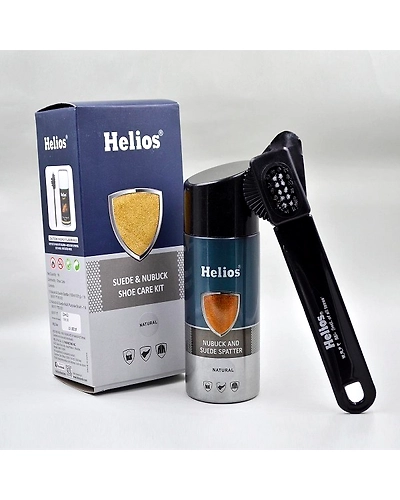 Helios Nubuck and Suede Shoe Care Kit with Cleaning Brush, Multicolour-1006