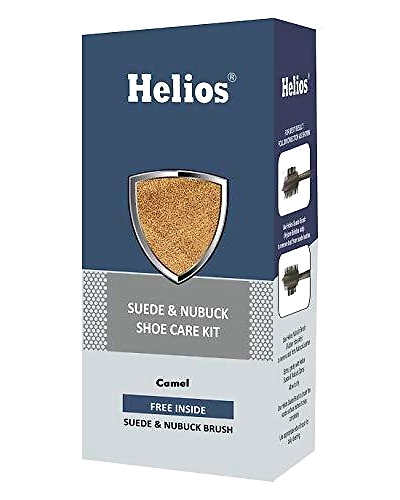 Helios Nubuck &amp; Suede Shoe Care Kit For Unisex (Camel)-1023