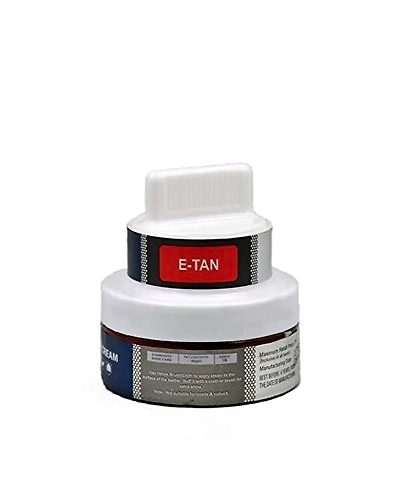 Helios Shoes Cream Glass Jar with Applicator - E-Tan-1