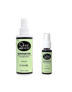 Shoe Mistri Shoe Renovator Combo (Natural & Black)