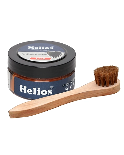 SHOE CREAM(GLASS JAR)(48GM)(E-TAN) with Applicator Brush-1053