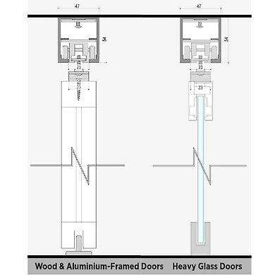 Ozone - Magnetic Sliding Doors - OZOM-SG-150-1
