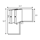 Ozone - Standard Patch Fittings - OPF-610 Right-1-sm