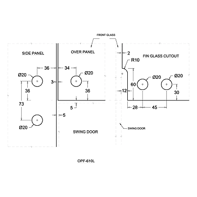 Ozone - Standard Patch Fittings - OPF-610 Left-2