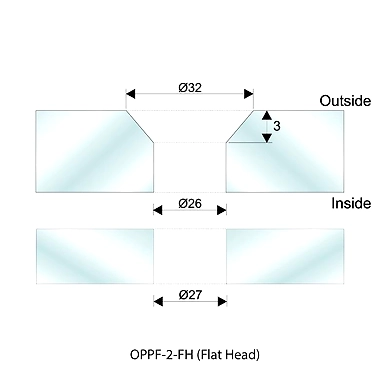 Ozone - Point Fixed Architectural Fittings - OPPF-2-2
