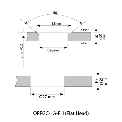 Ozone - Point Fixed Architectural Fittings - OPFGC-1-52.5mm-2