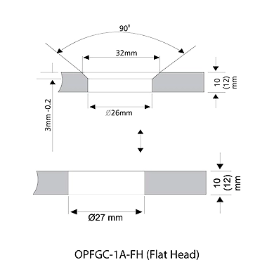 Ozone - Point Fixed Architectural Fittings - OPFGC-1A-75mm-2