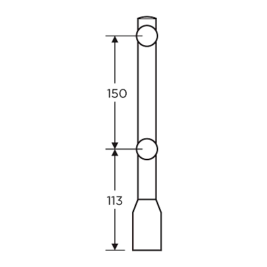 Ozone - Point Fixed Architectural Fittings - OPPF-3-1