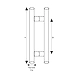 Ozone - Glass Door Handles - OGH-55-25x450MM SSS-1-sm