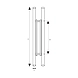Ozone - Glass Door Handles - OGH-88-32x550MM SSS-1-sm