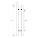 Ozone - Glass Door Handles - OGH-661-38x1800 SSS-1-sm