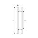 Ozone - Glass Door Handles - OGH-663-25x35x600 SSS-1-sm
