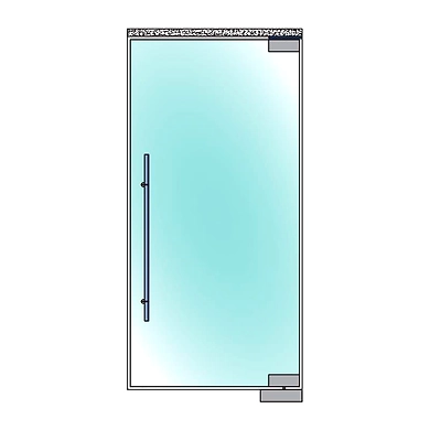 Ozone - Glass Door Handles - OGH-663-25x35x600 SSS-2