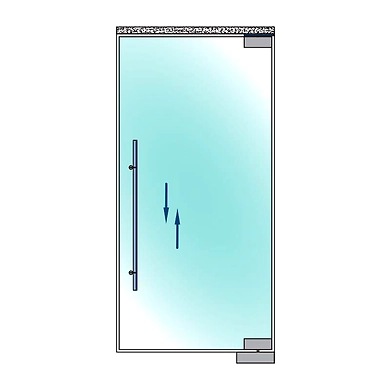 Ozone - Glass Door Handles - OGH-664-20x40x1200 SSS-2