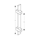 Ozone - Glass Door Handles - OGH-551-ED40x10x400 SSS-1-sm