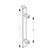 Ozone - Glass Door Handles - OGH-552-ED-40x10x450 SSS-1-sm