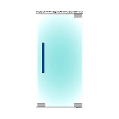 Ozone - Glass Door Handles - OGH-552-ED-40x10x450 SSS-2