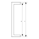 Ozone - Glass Door Handles - OGH-554-ED-20x40x400 SSS-1-sm