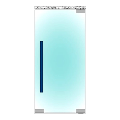 Ozone - Glass Door Handles - OGH-554-ED-20x40x400 SSS-2