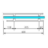 Ozone - Handles with Locks - OGHL-55-H-SH-SSS-25x600