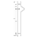Ozone - Handles with Locks - OGHL-55-R/L-K2N-SSS-25x1400-1-sm