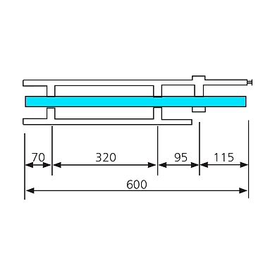 Ozone - Handles with Locks - OGHL-55-H-SSS-25X600-1