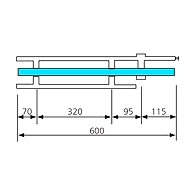 Ozone - Handles with Locks - OGHL-55-H-SSS-25X600